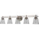 Neighborhood Drake 5 Light 42 inch Brushed Polished Nickel Vanity Light Wall Light, Neighborhood Collection