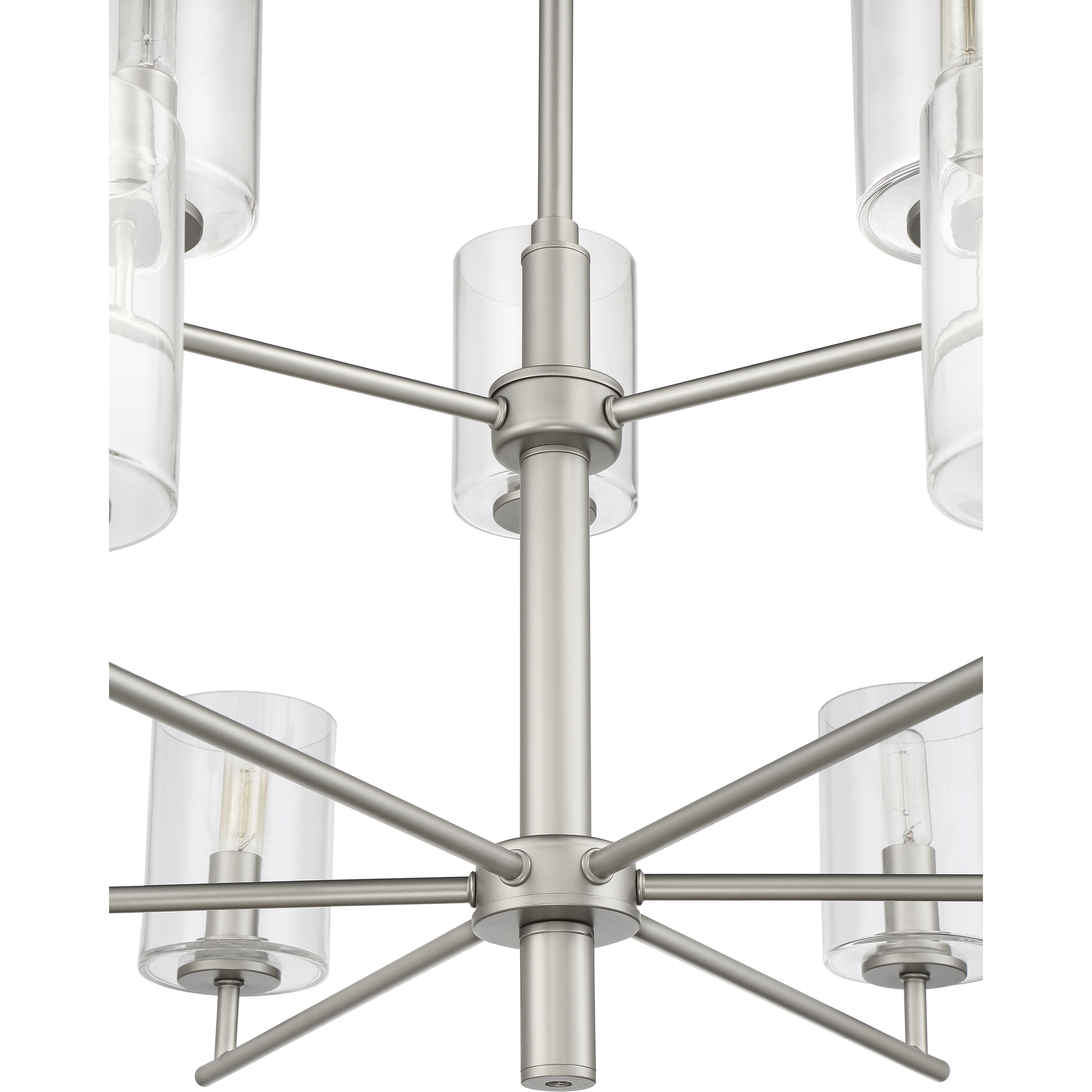 Hailie 9 Light 32 inch Satin Nickel Chandelier Ceiling Light