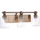 Romero 3 Light 24 inch Espresso Vanity Light Wall Light