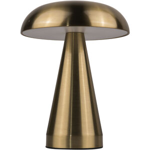 Marta 8.25 inch 1.20 watt Brass Rechargeable Lamp Portable Light