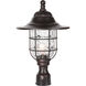 Fairmont 1 Light 18 inch Oiled Bronze Gilded Outdoor Post Mount, Large