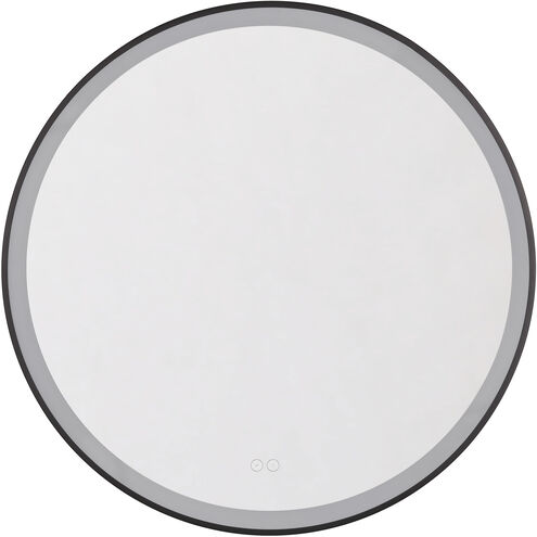 Ross 32 X 32 inch Flat Black Framed LED Mirror, Front Lit