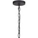 Neo 1 Light 8 inch Midnight / Satin Brass Outdoor Pendant
