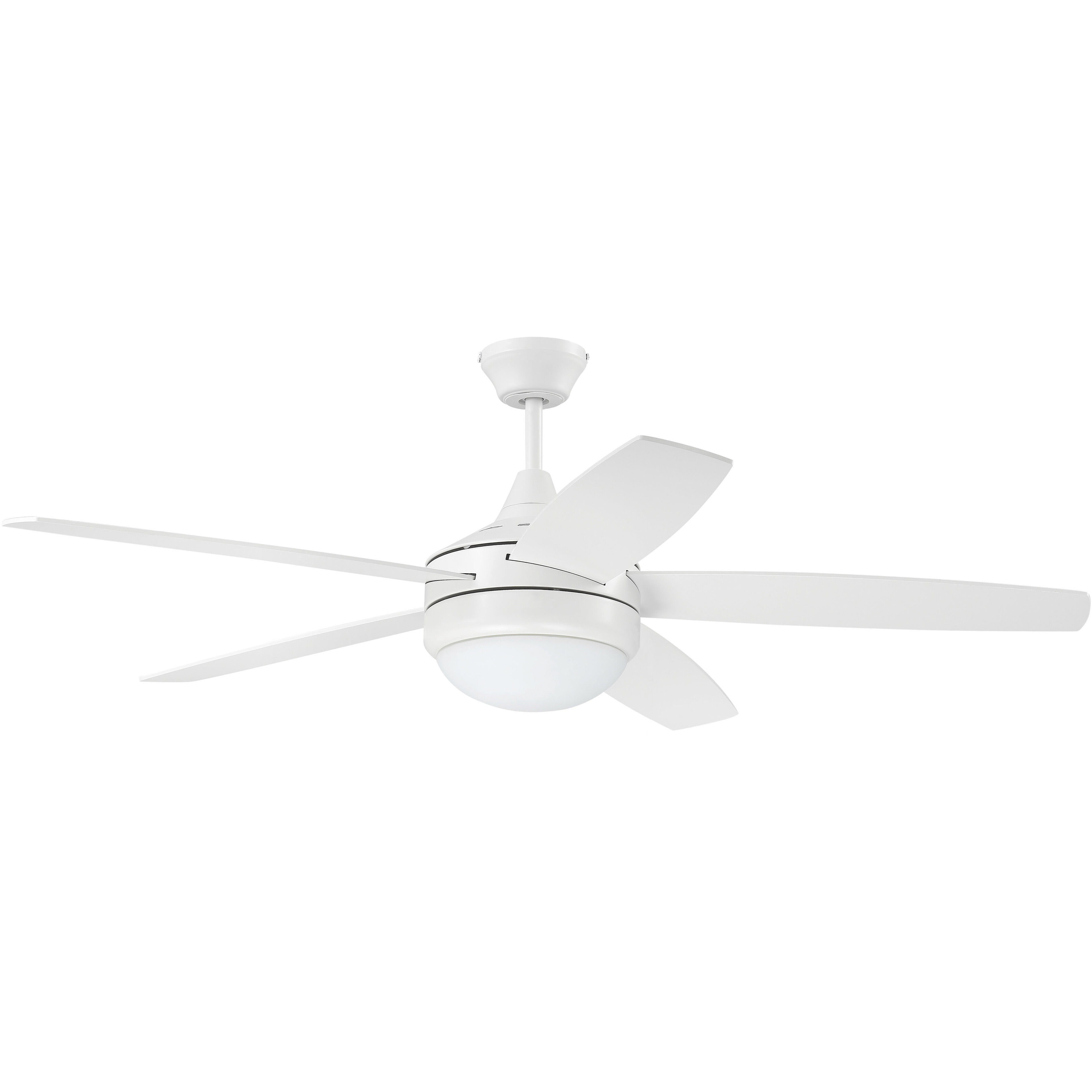 Phaze II 52 inch White Ceiling Fan (Blades Included)