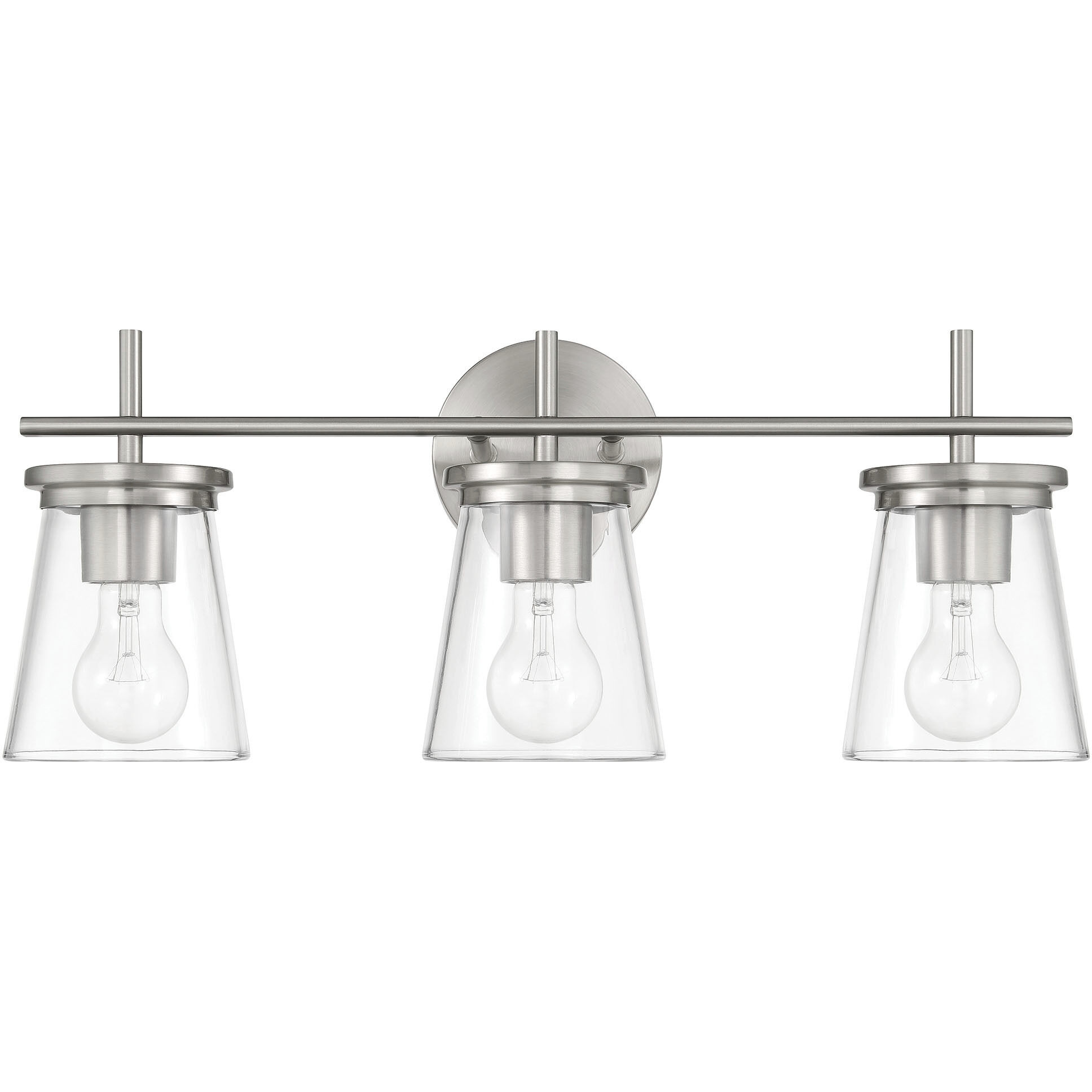 Connell 3 Light 22 inch Brushed Polished Nickel Vanity Light Wall Light