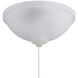Elegance LED White Frost Fan Bowl Light Kit, Universal Mount