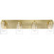 Hendrix 4 Light 30.75 inch Satin Brass Vanity Light Wall Light