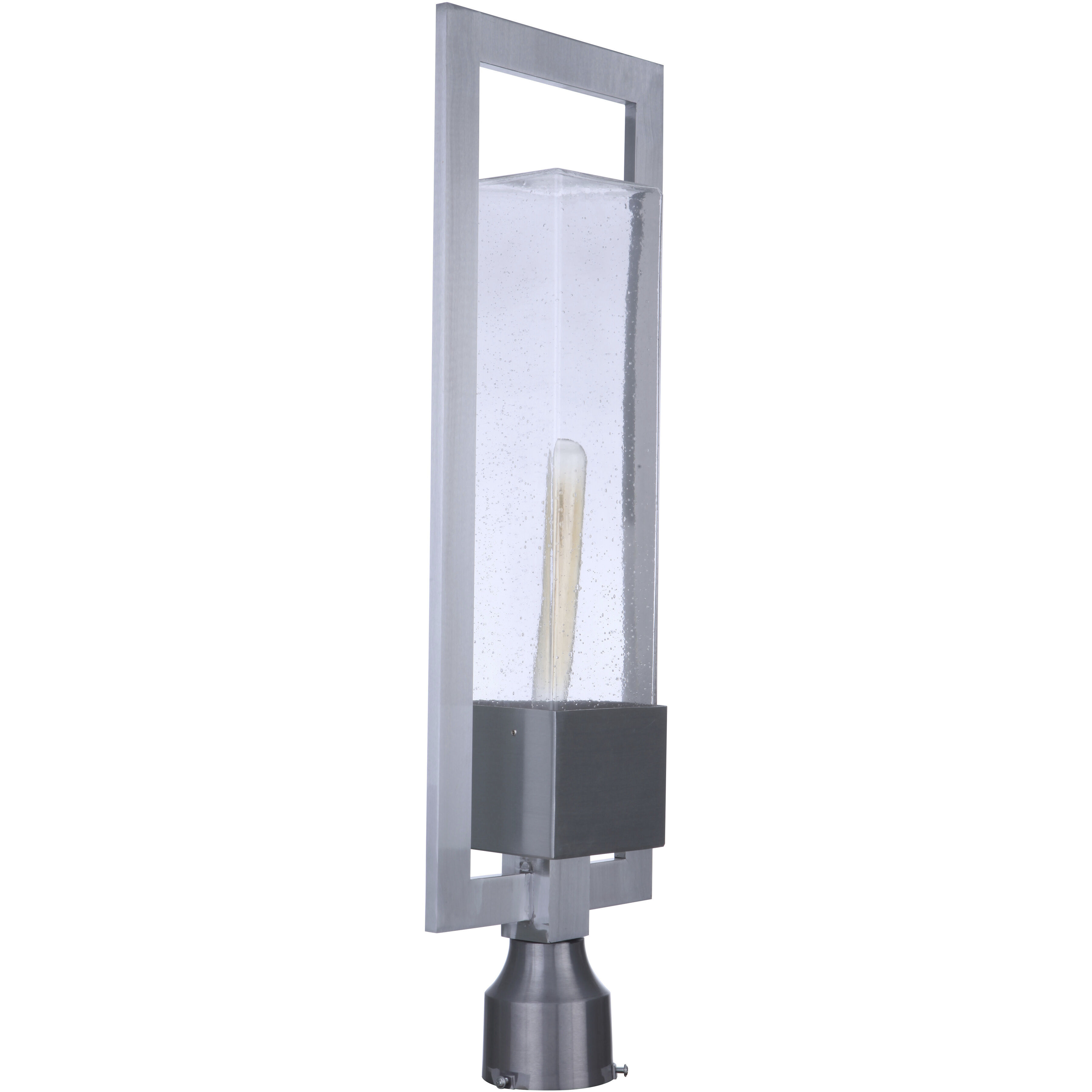 Perimeter 1 Light 25.13 inch Satin Aluminum Outdoor Post Mount