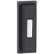 Beveled Rectangle Flat Black Push Button
