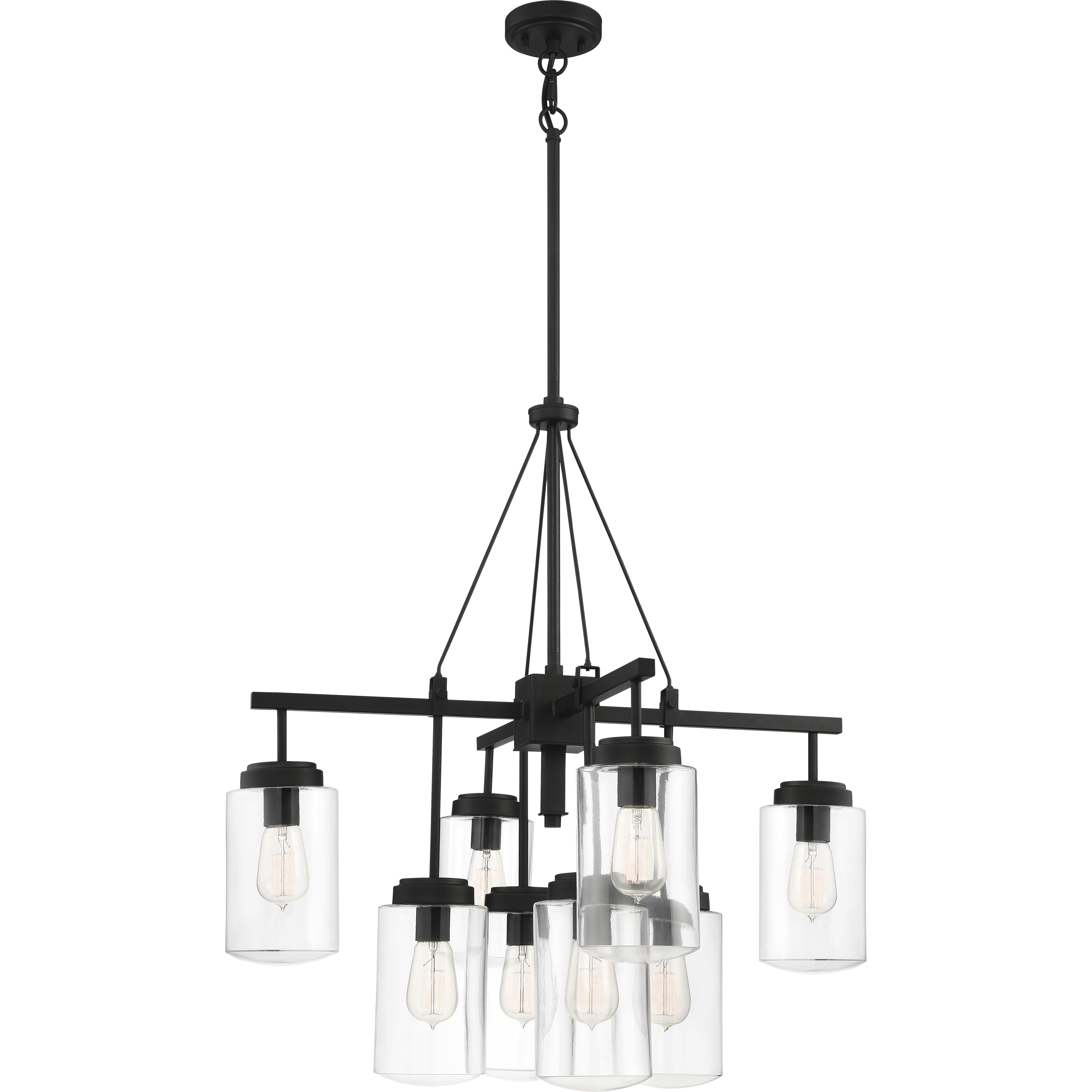 Crosspoint 8 Light 30.25 inch Espresso Outdoor Chandelier
