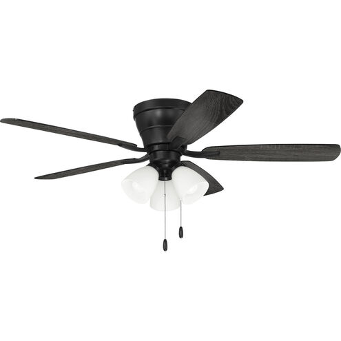 Wheeler 52 inch Flat Black with Flat Black/Greywood Blades Fan