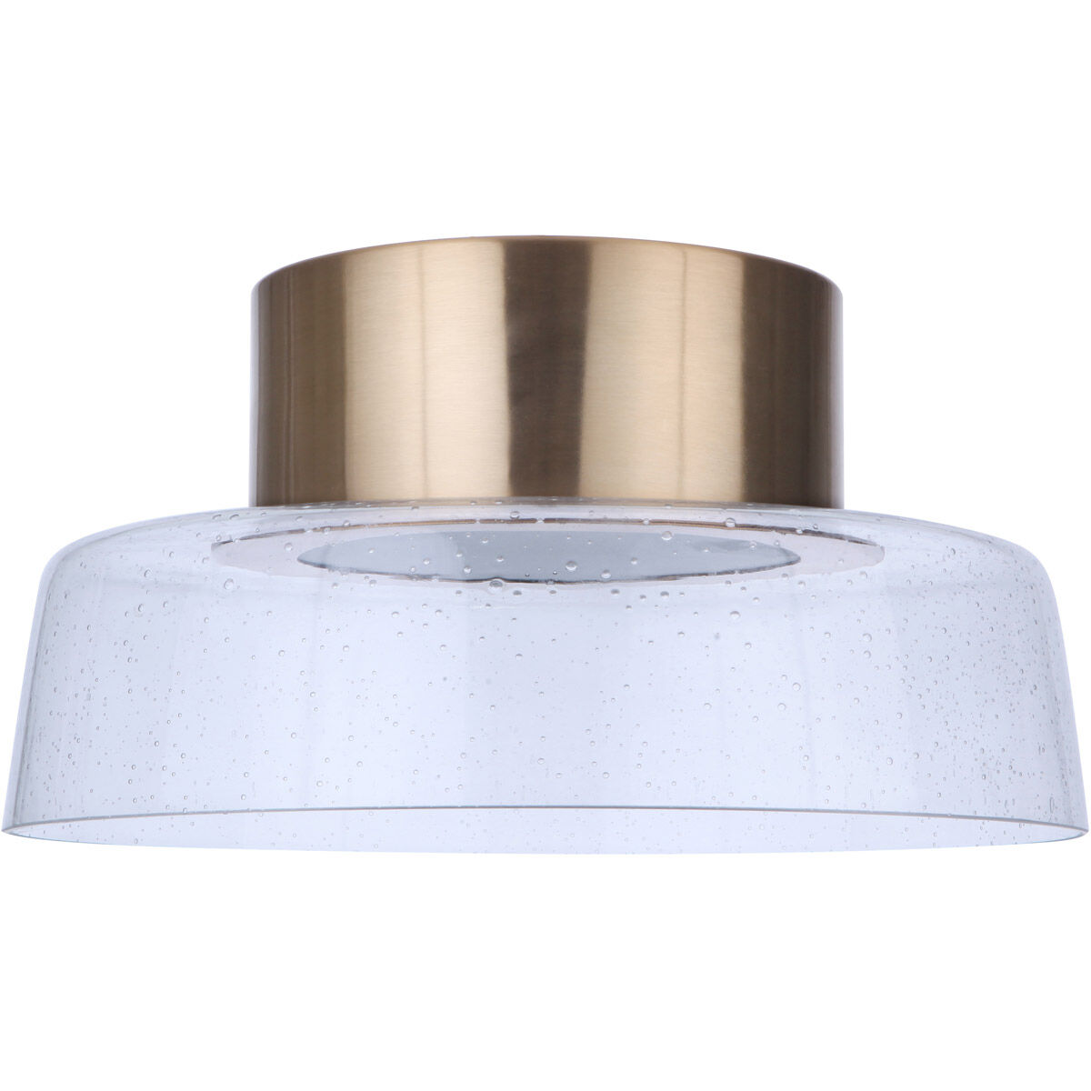 Centric LED 10.5 inch Satin Brass Flushmount Ceiling Light