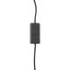 Cameron 21.46 inch 8 watt Flat Black/Walnut Table Lamp Portable Light