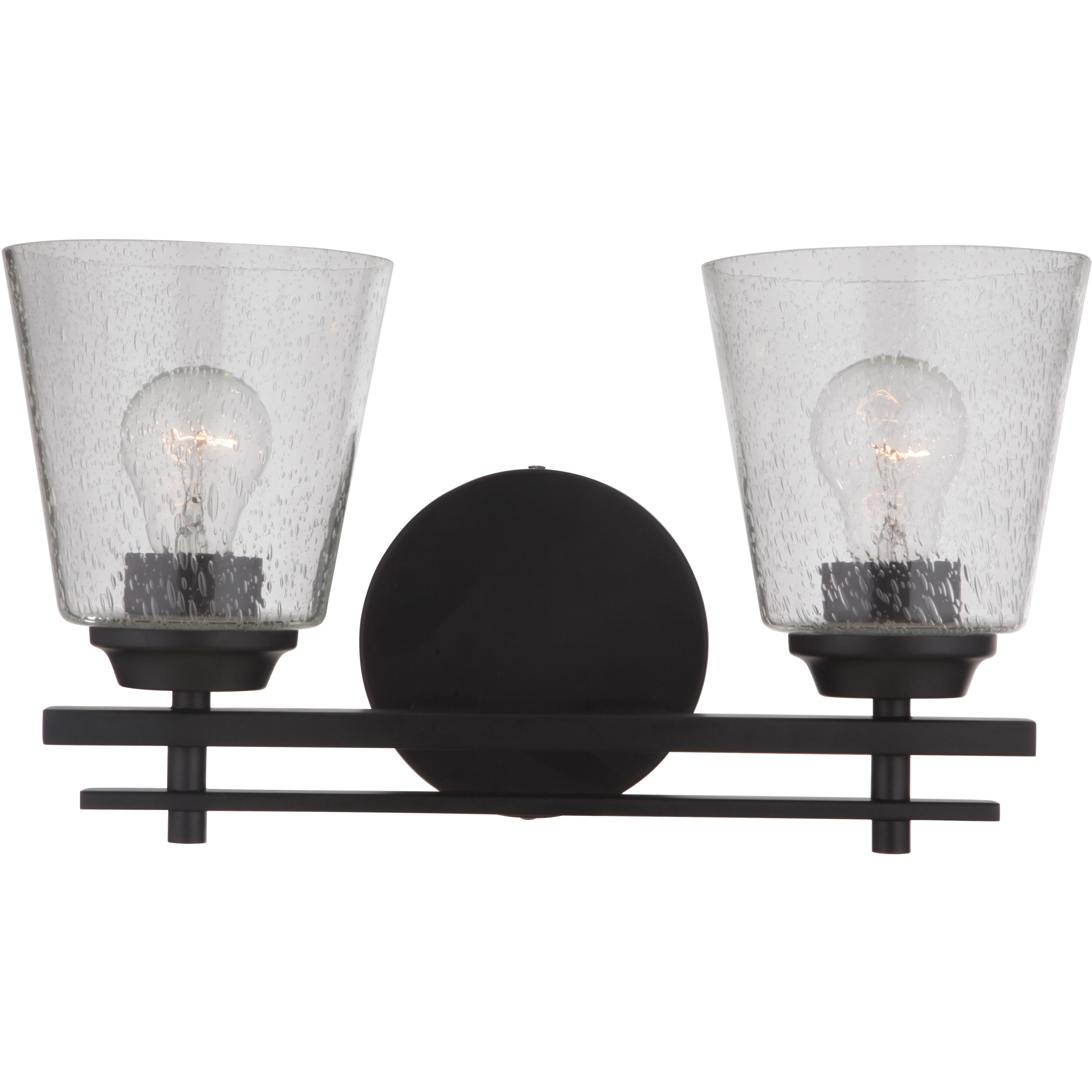 Neighborhood Drake 2 Light 16 inch Flat Black Vanity Light Wall Light, Neighborhood Collection