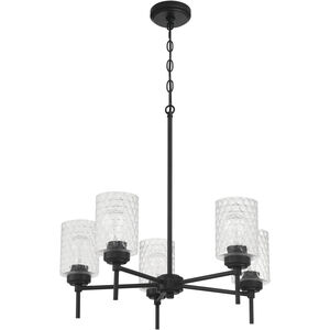 Claire 5 Light 24.25 inch Flat Black Chandelier Ceiling Light