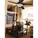 Decorator's Choice 52 inch Brushed Polished Nickel with Light Maple/Mahogany Blades Ceiling Fan