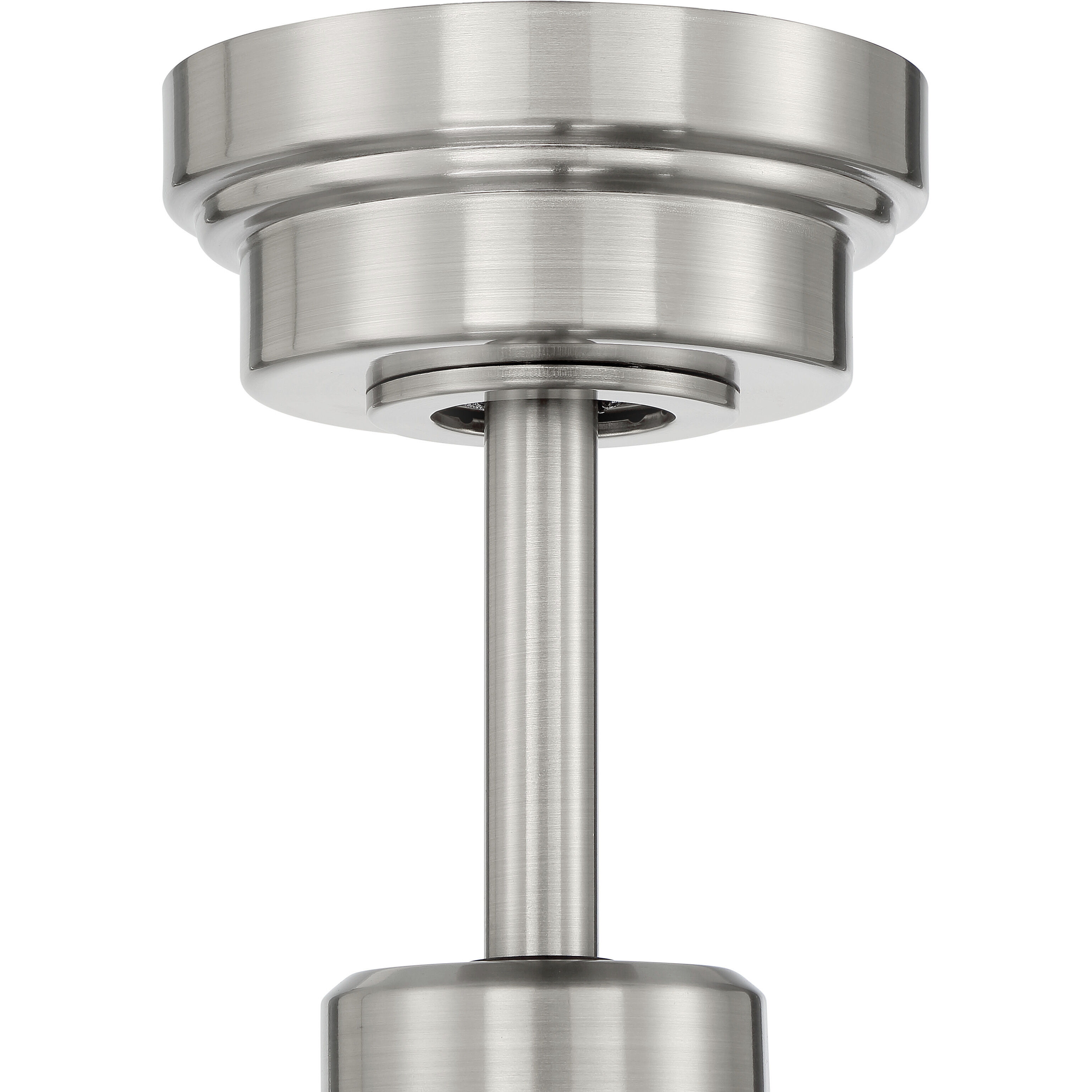 Morrison 52 inch Brushed Polished Nickel with Brushed Nickel/Flat Black Blades Ceiling Fan