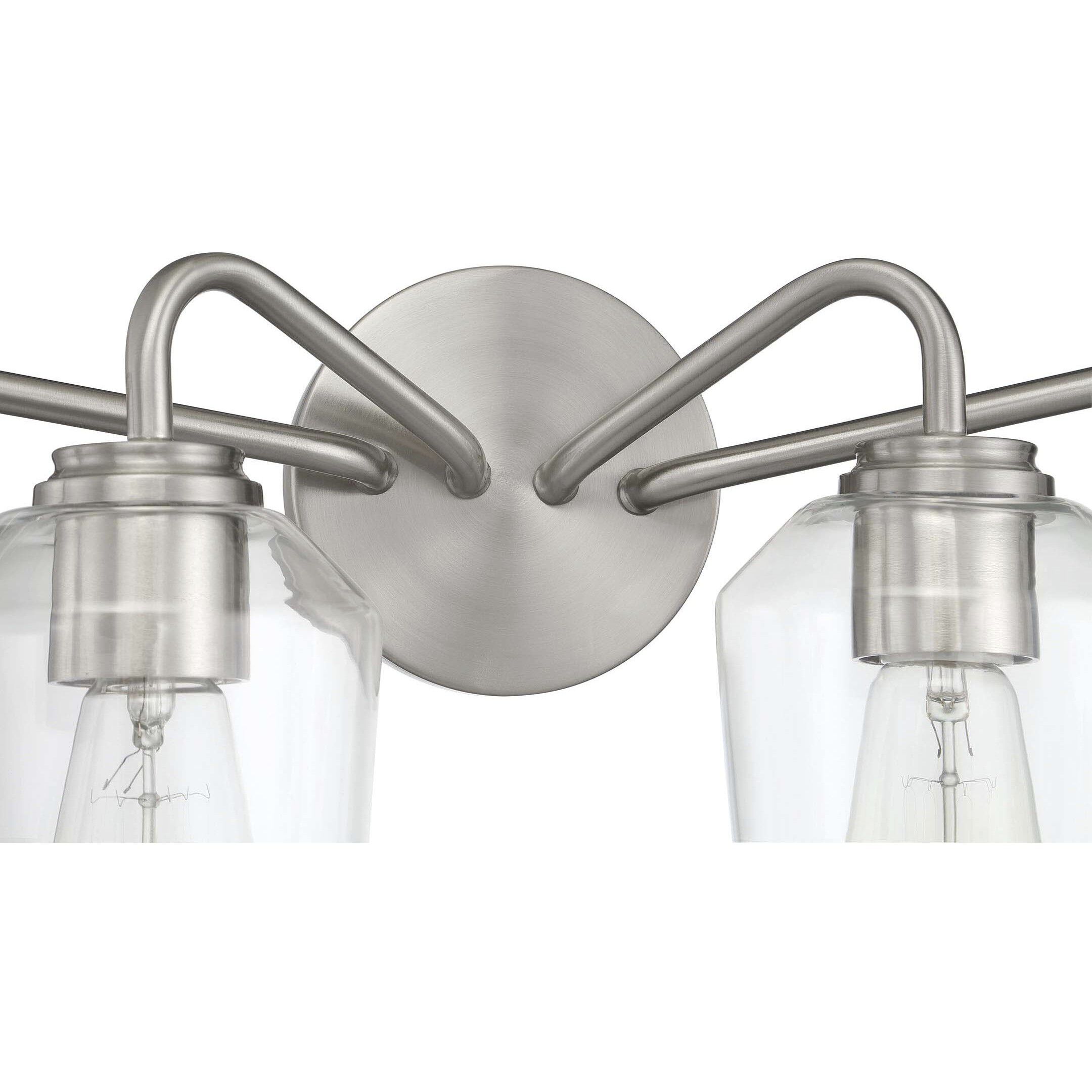 Shayna 4 Light 31 inch Brushed Polished Nickel Vanity Light Wall Light