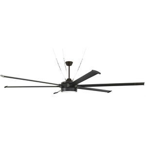 Prost 102 inch Flat Black with Flat Black Wingtip Blades Ceiling Fan, Blades Included