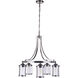 Elliot 5 Light 27 inch Brushed Polished Nickel Chandelier Ceiling Light