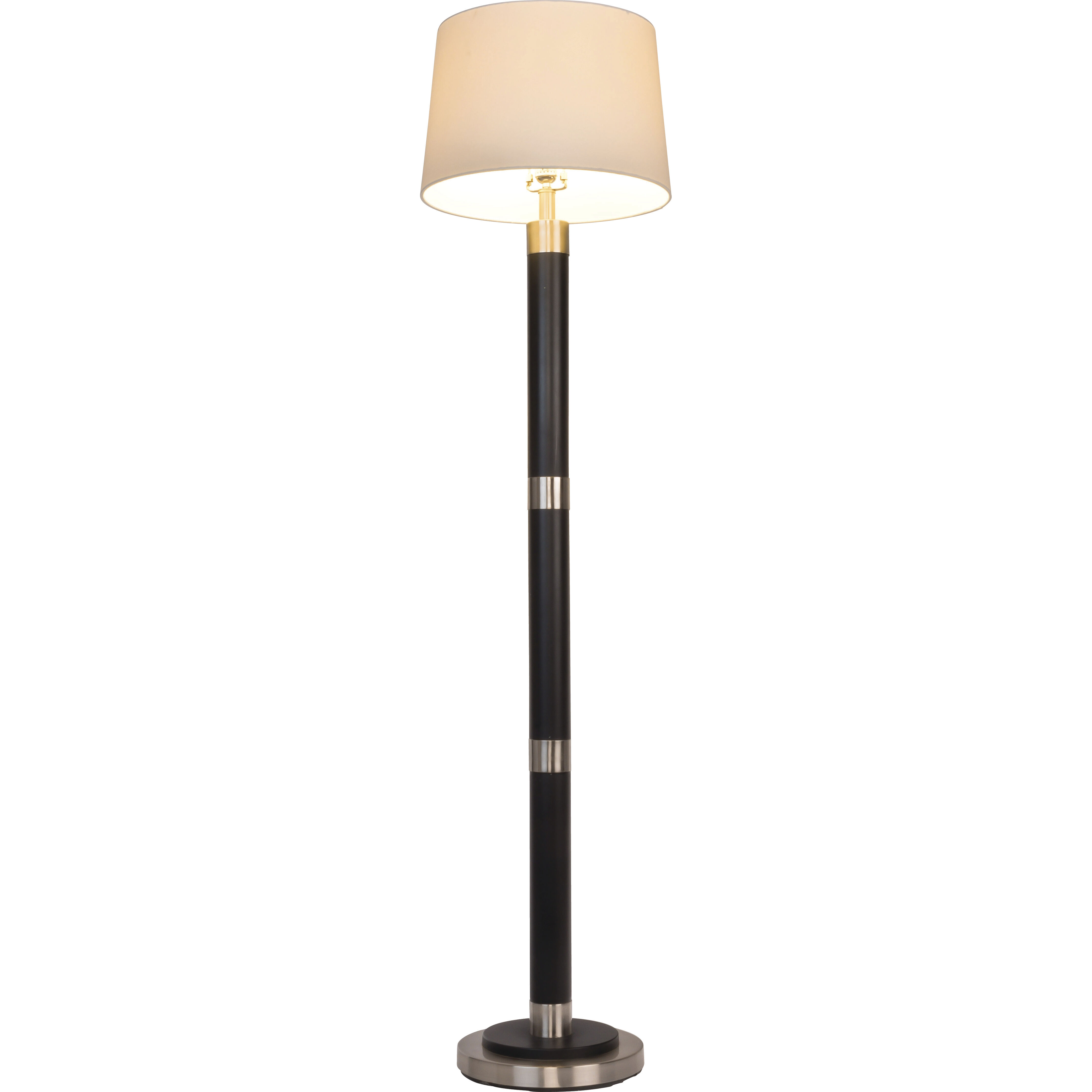 Bejamin 61 inch 100 watt Flat Black / Brushed Polished Nickel Table Lamp Portable Light
