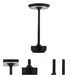 Rikki 11 inch 1.20 watt Flat Black Rechargeable Lamp Portable Light