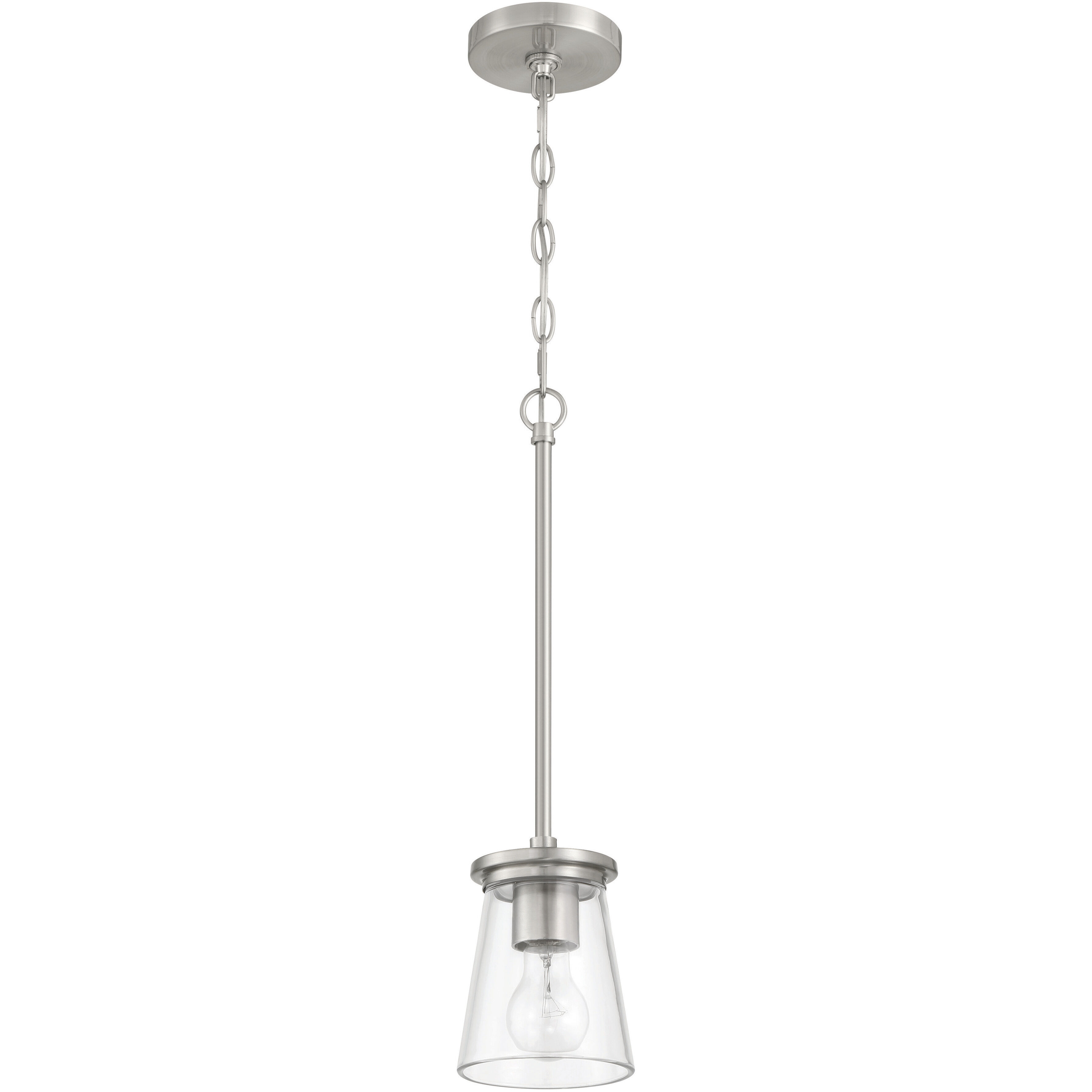 Connell 1 Light 5 inch Brushed Polished Nickel Mini Pendant Ceiling Light