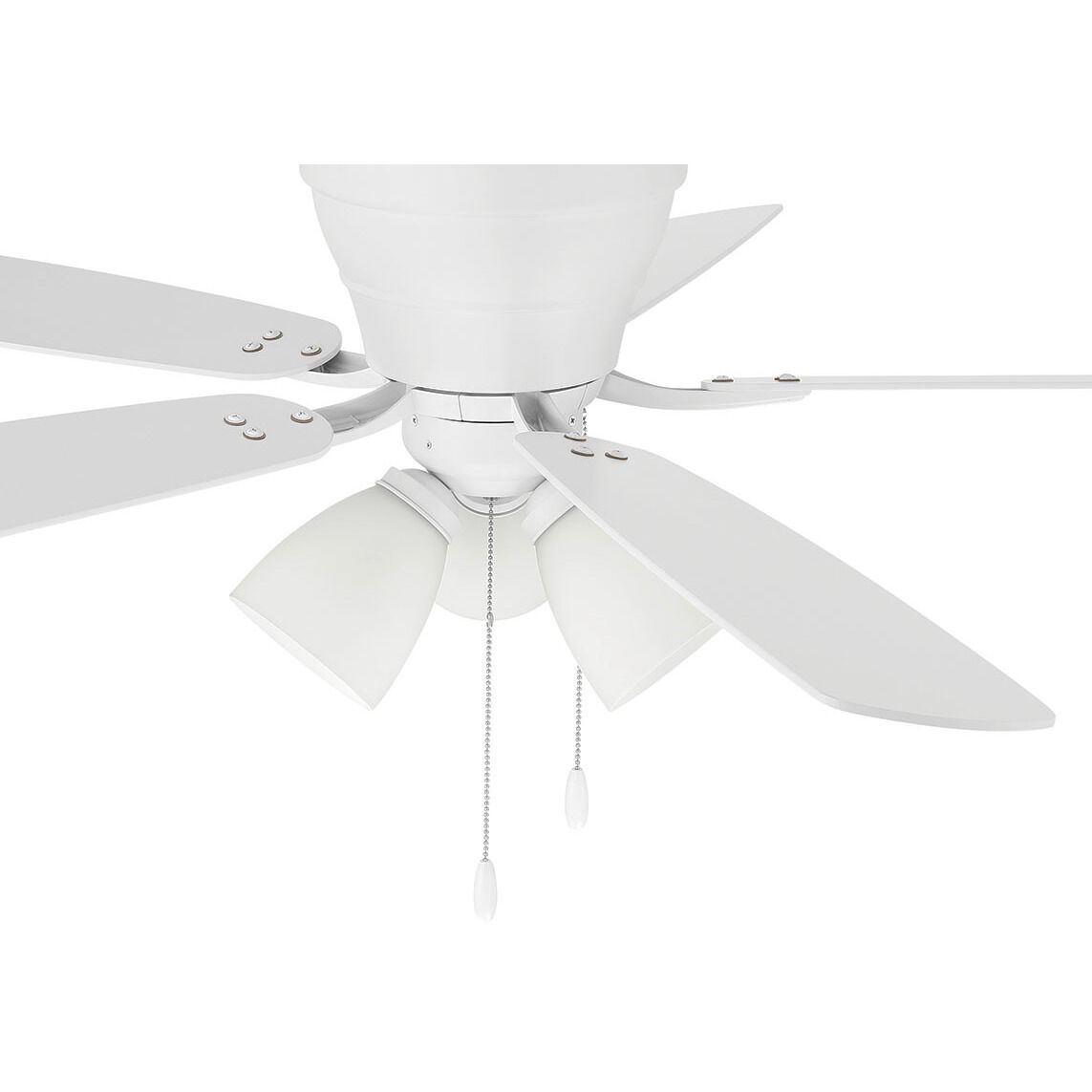 Wheeler 52 inch White with White/Washed Oak Blades Fan