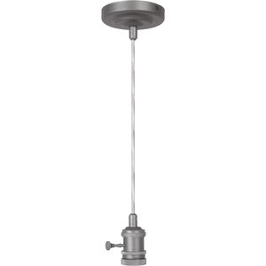 Design-a-fixture Aged Galvanized Mini Pendant Hardware, Shades Not Included