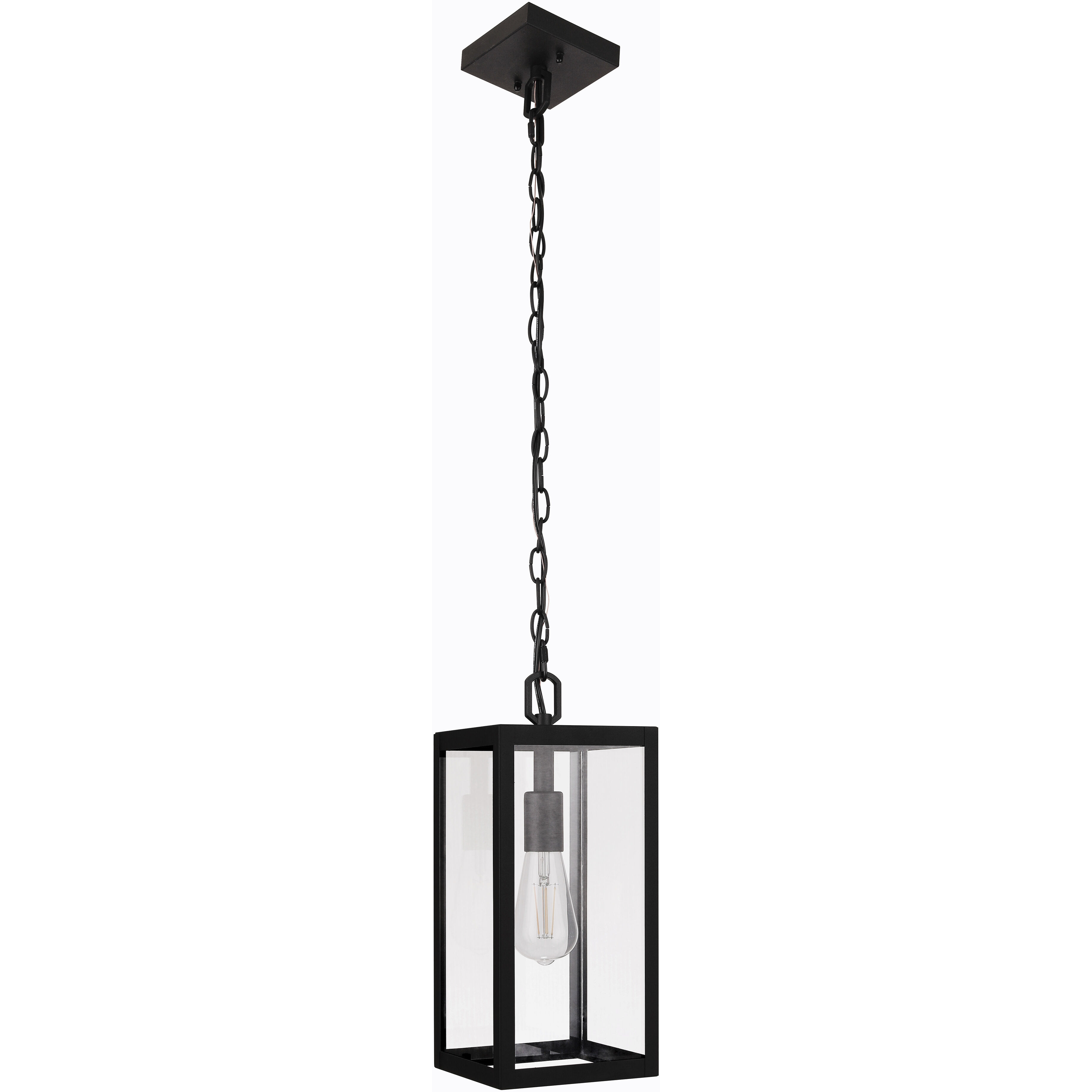 Harris 1 Light 6.5 inch Textured Black Outdoor Pendant