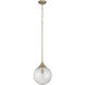Reflection 1 Light 12 inch Premium Bronze Pendant Ceiling Light