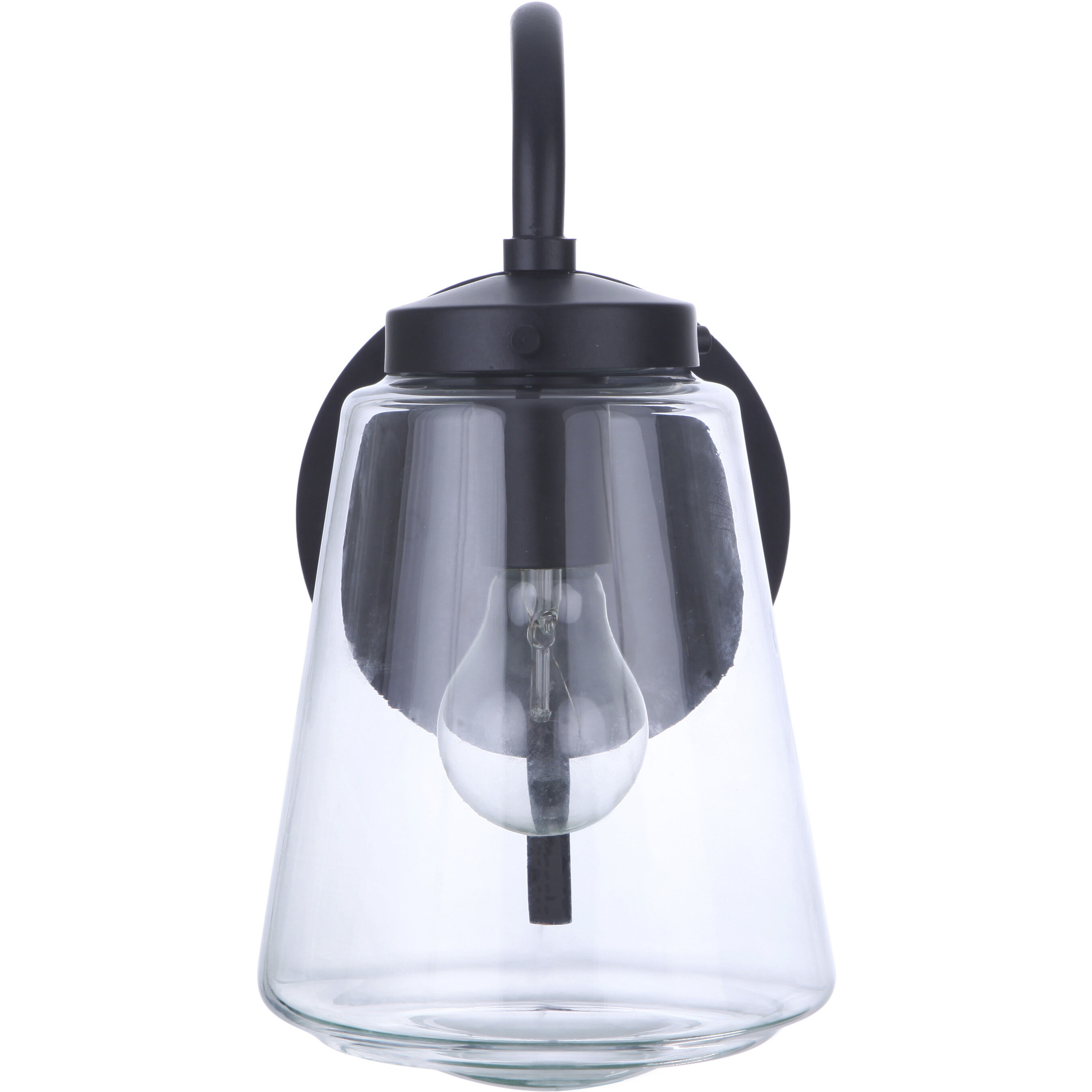 Laclede 1 Light 12 inch Midnight Outdoor Wall Mount, Small