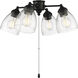 Universal LED Satin Brass Fan Light Kit