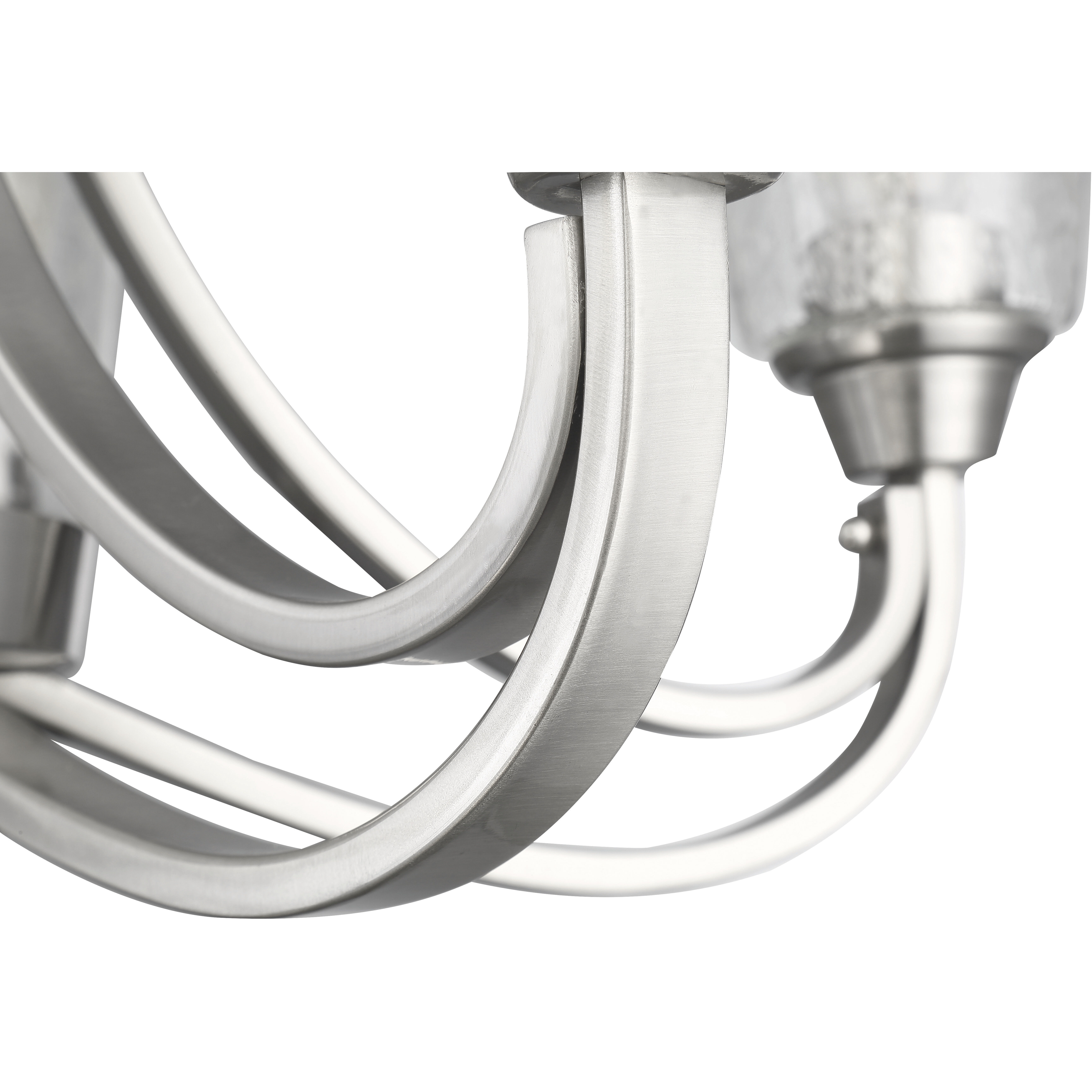 Neighborhood Grace 5 Light 26 inch Brushed Polished Nickel Chandelier Ceiling Light in Clear Seeded, Neighborhood Collection