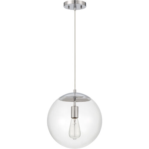 Gaze 1 Light 12 inch Chrome Pendant Ceiling Light