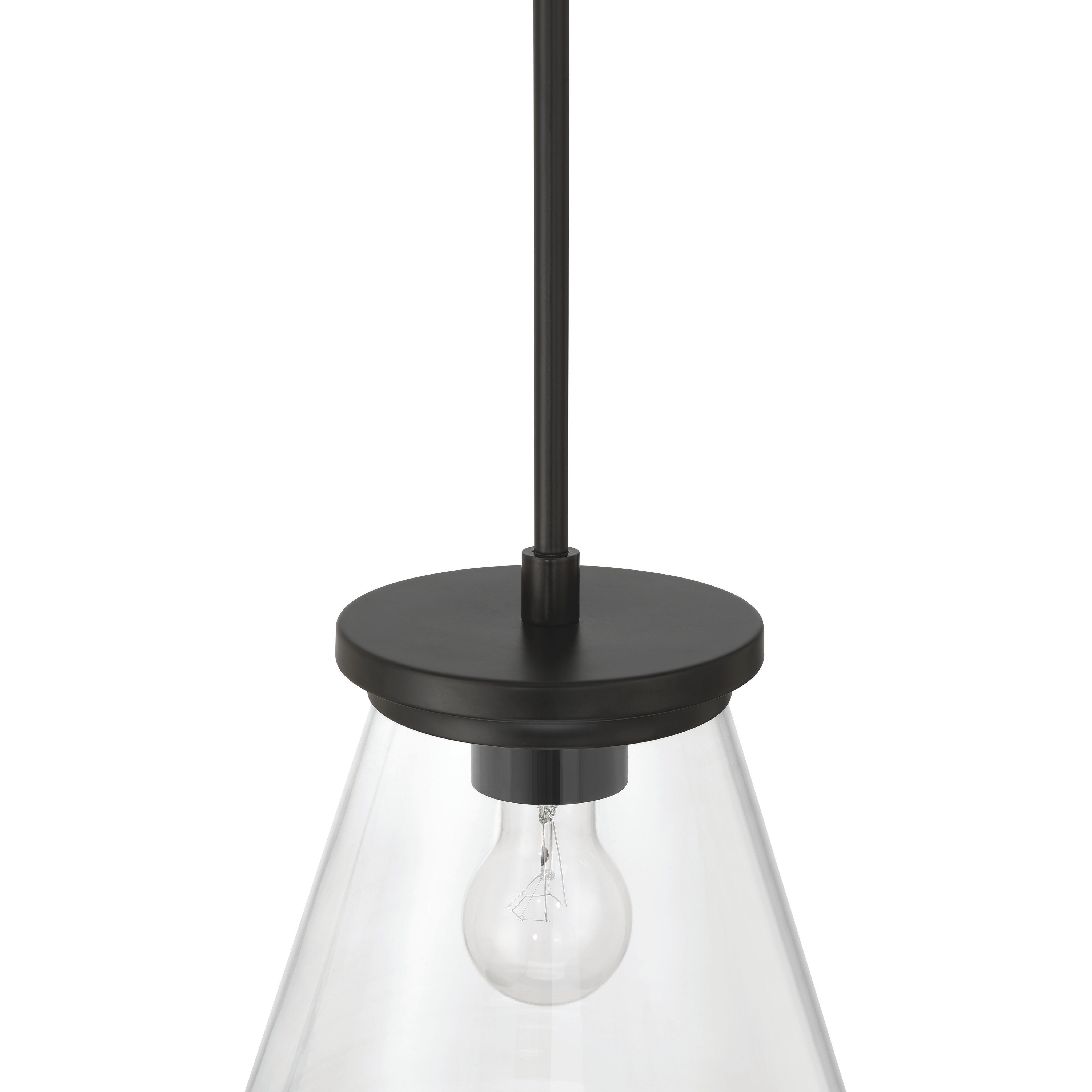 Connell 1 Light 10 inch Flat Black Pendant Ceiling Light