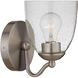 Neighborhood Hillridge 1 Light 5.5 inch Brushed Polished Nickel Wall Sconce Wall Light, Neighborhood Collection