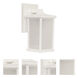 Resilience Lanterns 1 Light 14 inch Textured White Outdoor Wall Lantern in Frosted
