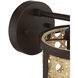 Malaya 1 Light 6.13 inch Aged Bronze Brushed Wall Sconce Wall Light