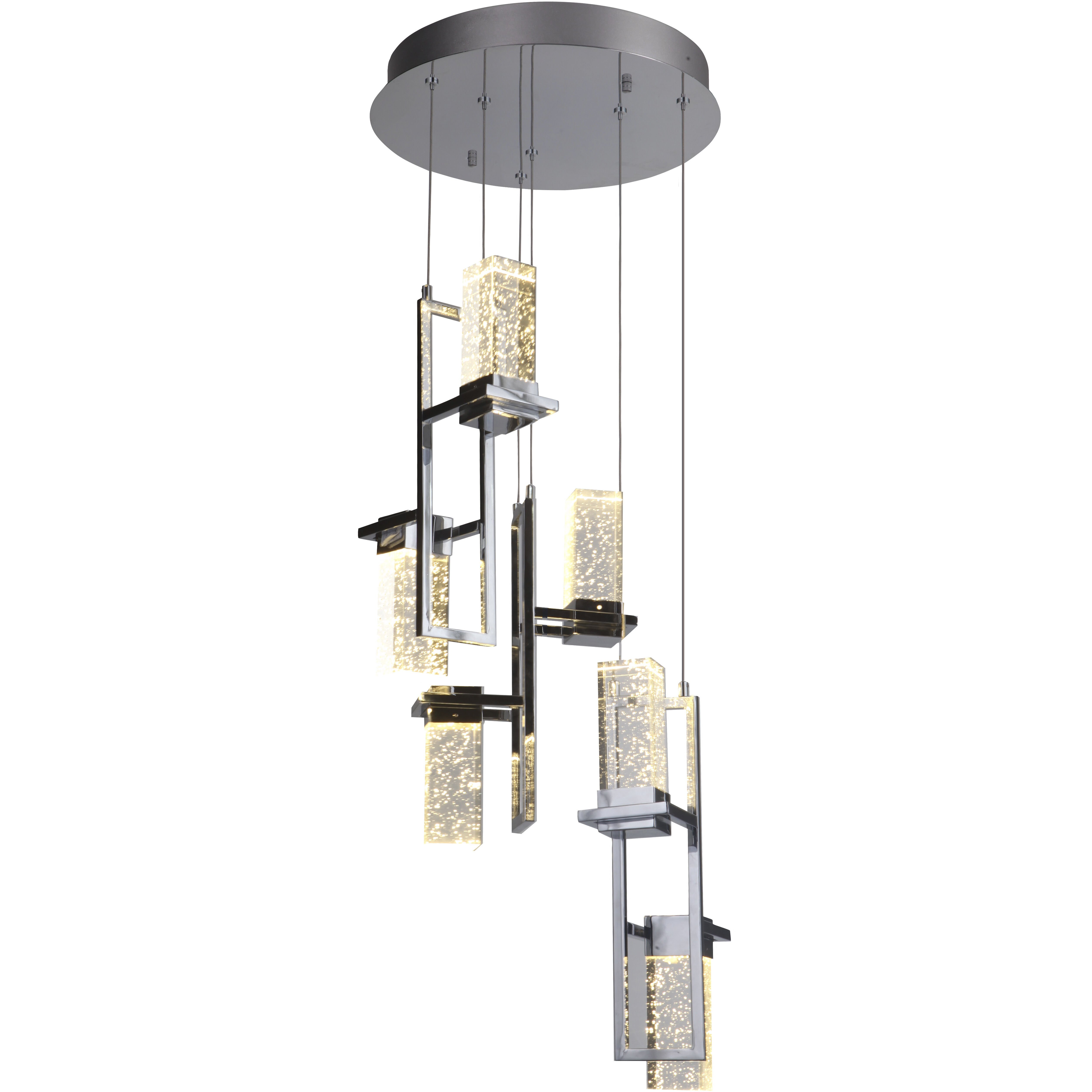 Bejamin LED 15 inch Chrome Mini Pendant Ceiling Light