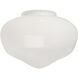 Signature White Fan Glass, Schoolhouse