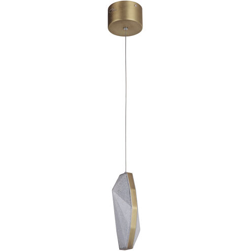 Bejamin LED 4.75 inch Patina Aged Brass Mini Pendant Ceiling Light
