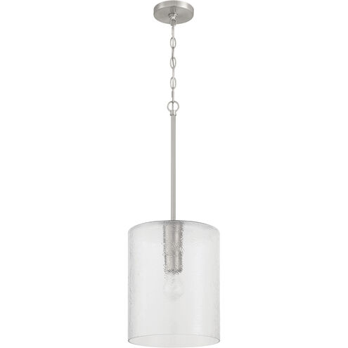 Lyndsey 1 Light 10 inch Brushed Polished Nickel Pendant Ceiling Light