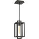 Cubic 1 Light 7 inch Aged Bronze Brushed Pendant Ceiling Light