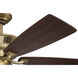 Forum 52 inch Satin Brass with Black Walnut/Walnut Blades Ceiling Fan