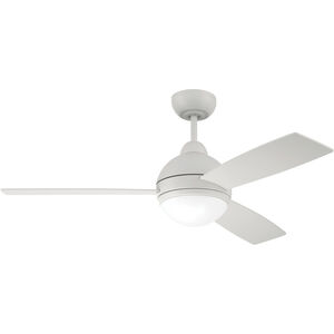 Keen 48 inch White with White/RGB Multi Color Blades Ceiling Fan