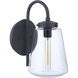 Laclede 1 Light 15 inch Midnight Outdoor Wall Mount, Medium