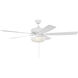 Super Pro 111 60 inch White with White/Washed Oak Blades Contractor Ceiling Fan