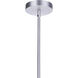 Sivo 1 Light 6.75 inch Satin Aluminum Outdoor Pendant