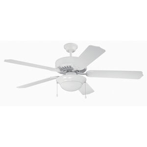 Pro Builder 209 52 inch White Ceiling Fan Kit in Contractor White